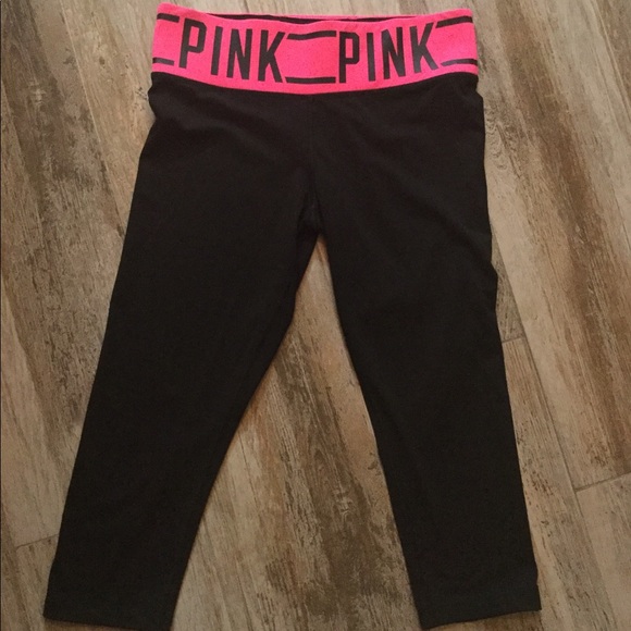 PINK Victoria's Secret Pants - Victoria’s Secret PINK cropped workout pants